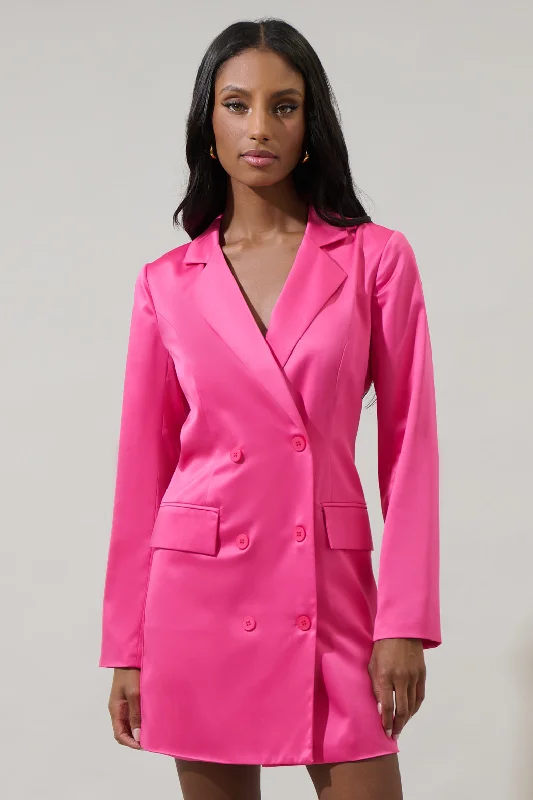 Leena Keep It Cool Oversized Blazer Dress High-End Women's Suit