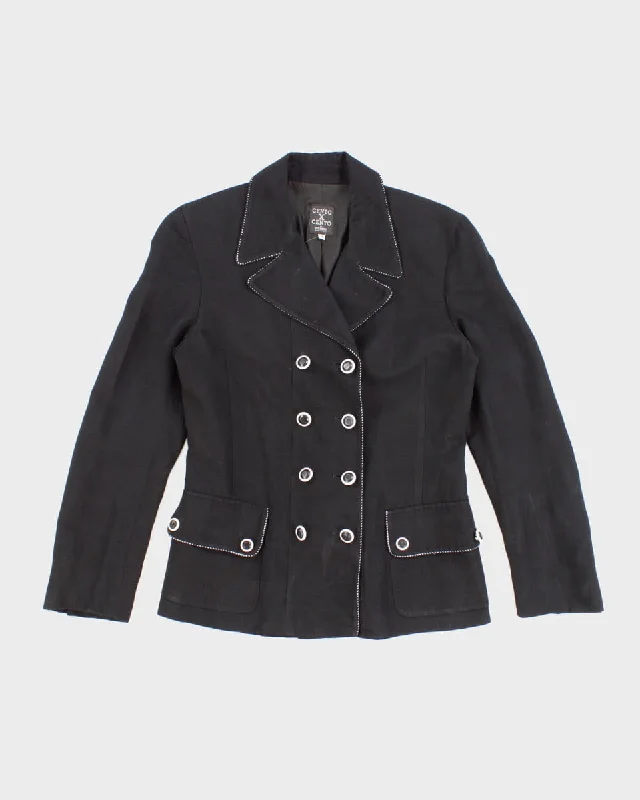 Vintage 90s Cento X Cento By Iceberg Women's Black Blazer - S/M Women's Fashion Blazer