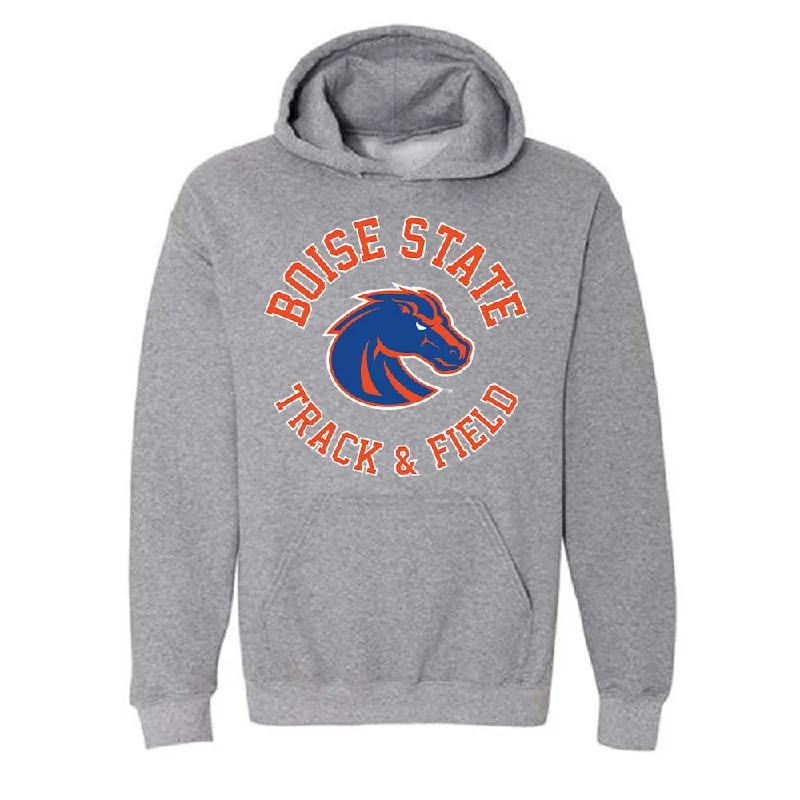 Boise State - NCAA Women's Track & Field : Nanette Novak - Classic Shersey Hooded Sweatshirt Hoodie with Patch Decorative Personalized Boise State - NCAA Women's Track & Field : Nanette Novak - Classic Shersey Hooded Sweatshirt Hoodie with Patch Decorative Personalized