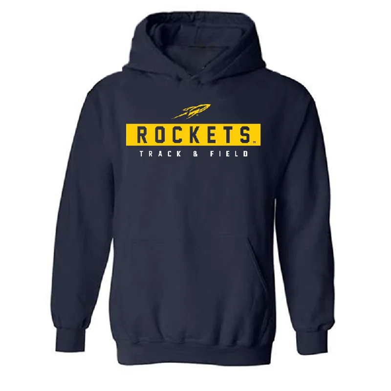 Toledo - NCAA Women's Track & Field : Addison Lee - Classic Shersey Hooded Sweatshirt Hoodie with Snap Buttons Easy Quick