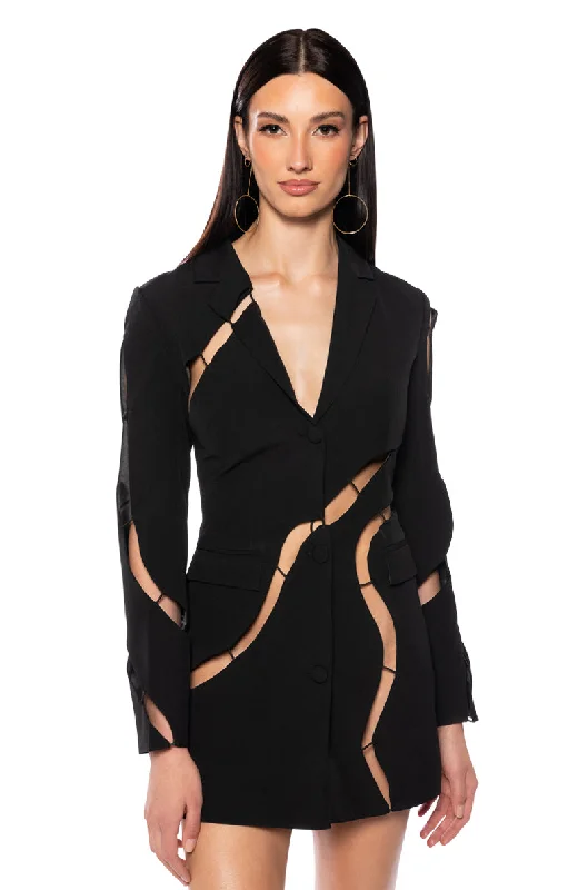 THE BEST PART CUT OUT BLAZER Women's Fashion Blazer