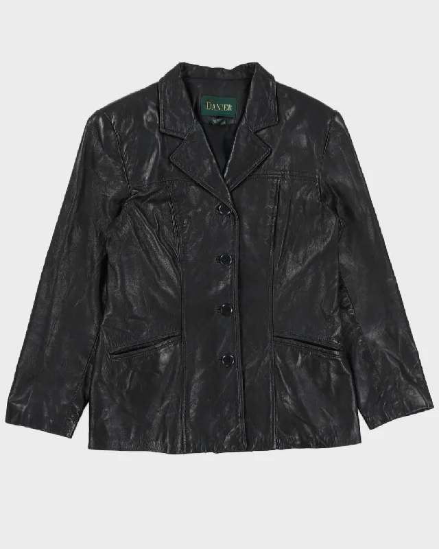 Vintage 90s Danier Leather Blazer - M High-End Women's Suit