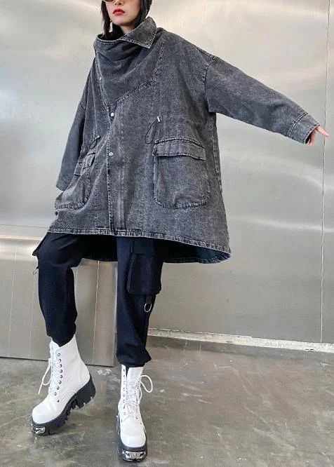 Italian drawstring Fashion clothes For Women denim black gray coats Turtleneck Jacket Crew Neck Jacket V-Neck Jacket Italian drawstring Fashion clothes For Women denim black gray coats Turtleneck Jacket Crew Neck Jacket V-Neck Jacket