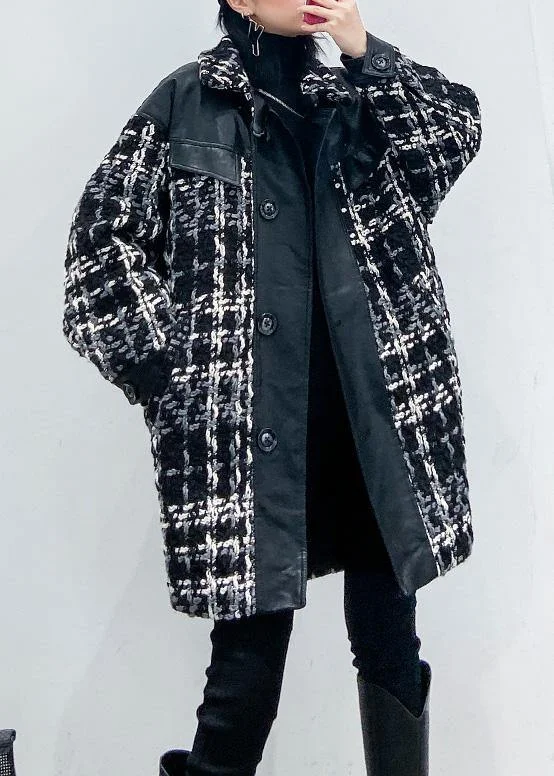 vintage Loose fitting Winter coat thick outwear plaid patchwork woolen coats Vest Waistcoat Gilet vintage Loose fitting Winter coat thick outwear plaid patchwork woolen coats Vest Waistcoat Gilet