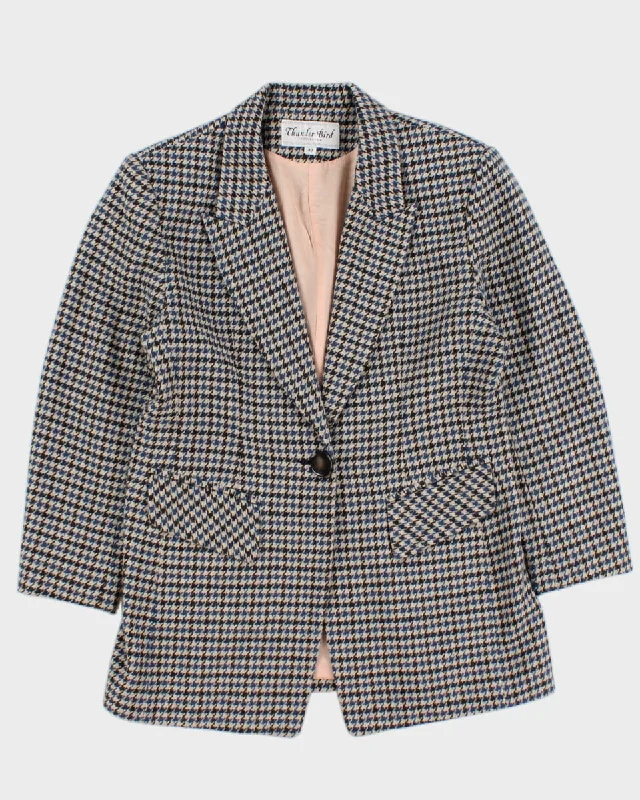 Vintage 90s Thunder Bird Collection Houndstooth Blazer - S/M Women's High-End Blazer
