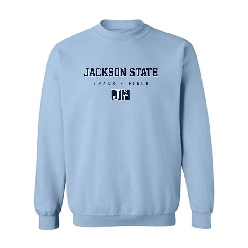 Jackson State - NCAA Women's Track & Field : Artajia Richardson - Classic Shersey Crewneck Sweatshirt Hoodie with Longline Fit Extended Stylish Jackson State - NCAA Women's Track & Field : Artajia Richardson - Classic Shersey Crewneck Sweatshirt Hoodie with Longline Fit Extended Stylish