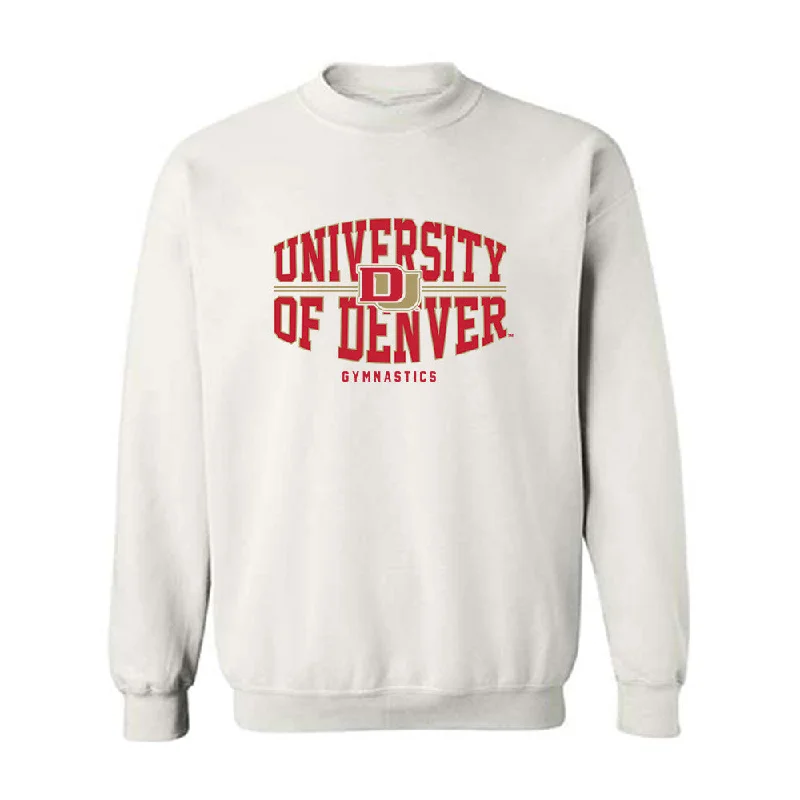 DU - NCAA Women's Gymnastics : Rosie Casali - Classic Shersey Crewneck Sweatshirt Hoodie with Tied Waist Feminine Flattering DU - NCAA Women's Gymnastics : Rosie Casali - Classic Shersey Crewneck Sweatshirt Hoodie with Tied Waist Feminine Flattering