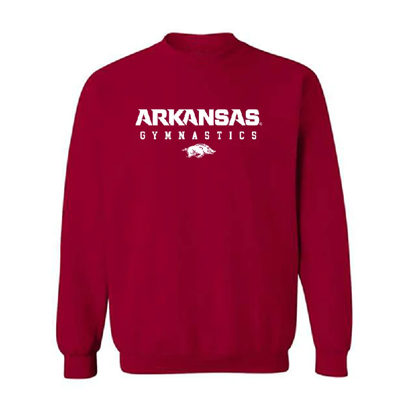 Arkansas - NCAA Women's Gymnastics : Mati Waligora - Classic Shersey Crewneck Sweatshirt Hoodie with Hem Ribbing Snug Secure
