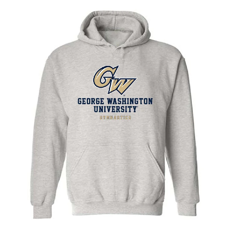 GWU - NCAA Women's Gymnastics : Maya Peters - Classic Fashion Shersey Hooded Sweatshirt Hoodie with Pocket Utility Practical GWU - NCAA Women's Gymnastics : Maya Peters - Classic Fashion Shersey Hooded Sweatshirt Hoodie with Pocket Utility Practical