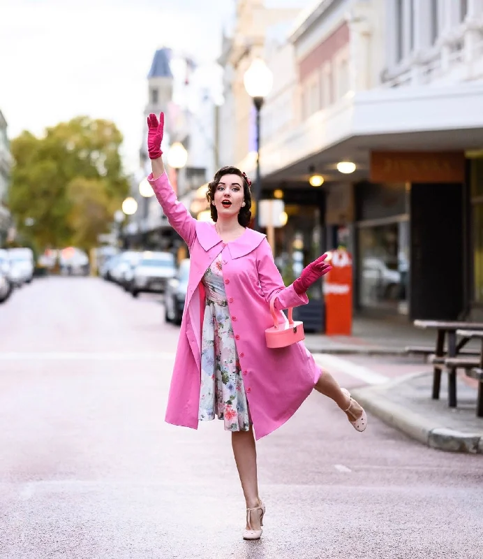 Monica coat- retro vintage coat Turtleneck Wrap Cape