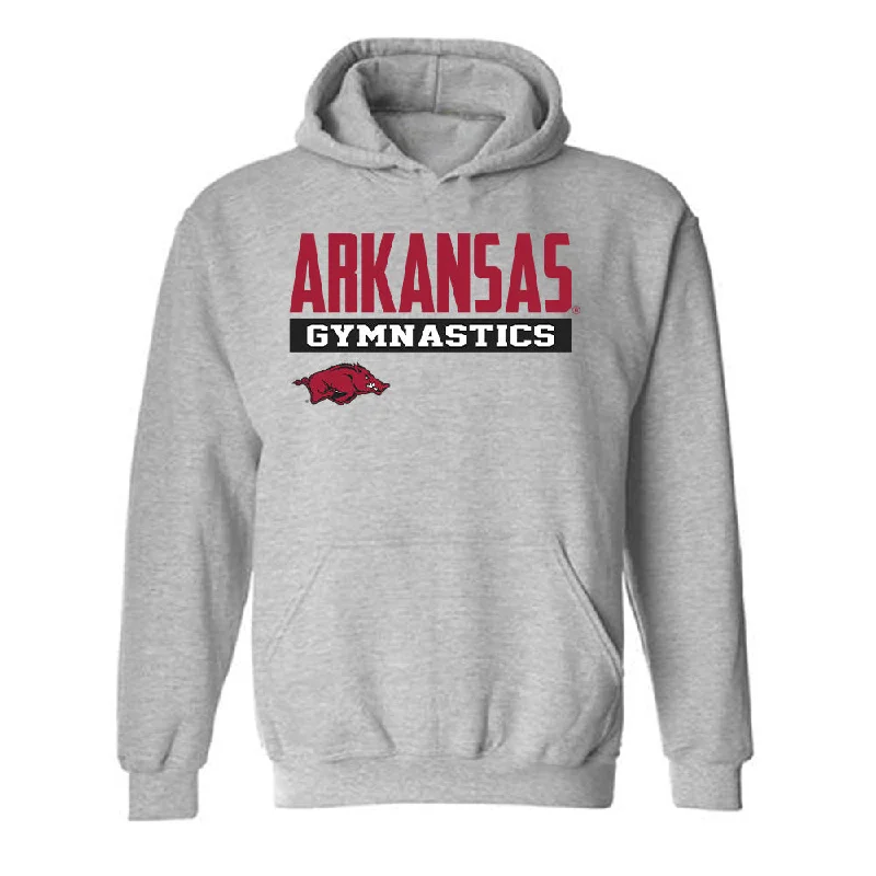Arkansas - NCAA Women's Gymnastics : Sadie Smith - Classic Fashion Shersey Hooded Sweatshirt Hoodie with Hem Contrast Bold Stylish