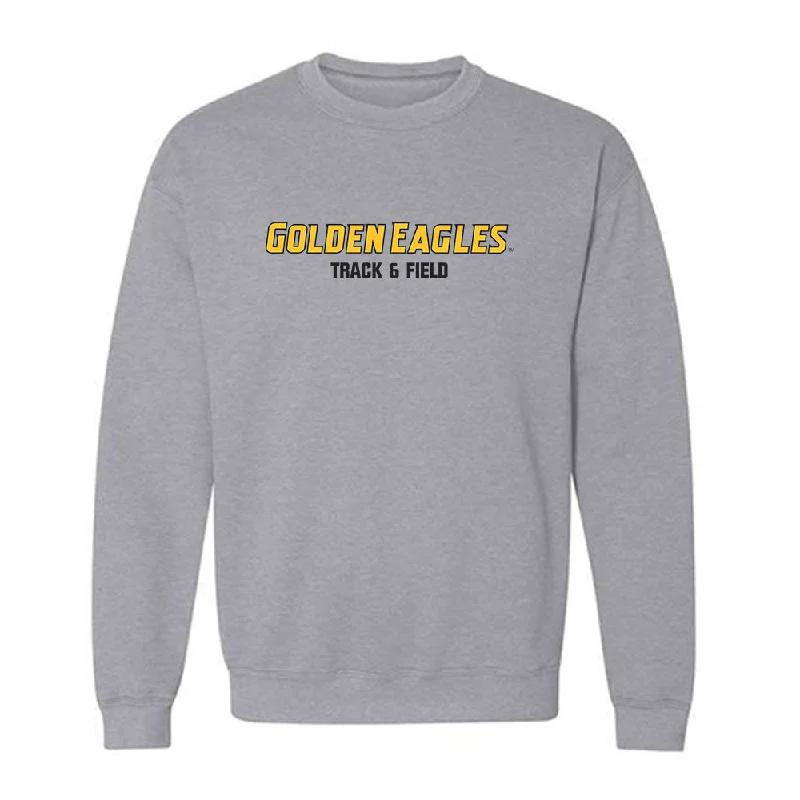 Southern Miss - NCAA Women's Track & Field : Alana Simon - Crewneck Sweatshirt Hoodie with Mock Neck Collared Structured