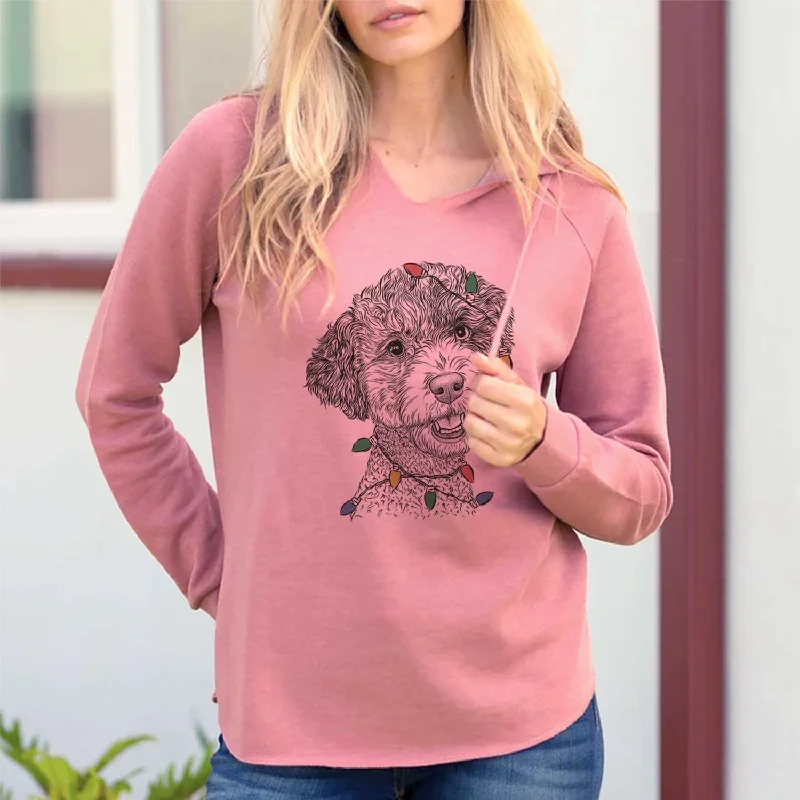 Christmas Lights Skipper the Twoodle - Cali Wave Hooded Sweatshirt Hoodie with Illustration Artistic Creative Christmas Lights Skipper the Twoodle - Cali Wave Hooded Sweatshirt Hoodie with Illustration Artistic Creative
