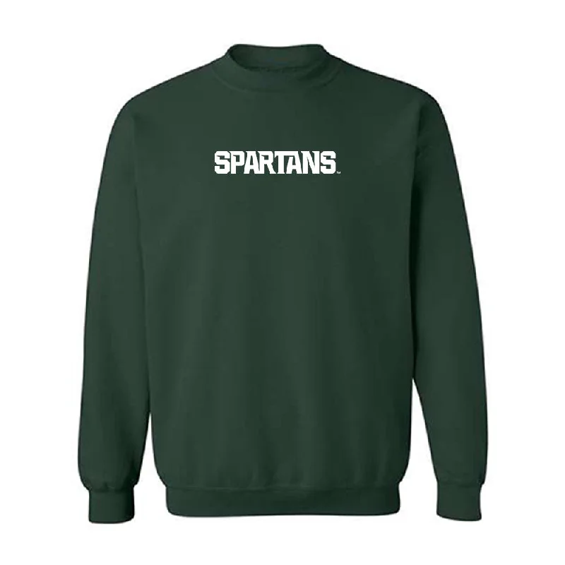 Michigan State - NCAA Women's Track & Field : Makenna Veen - Generic Shersey Crewneck Sweatshirt Hoodie with Hem Raw Edge Edgy Unfinished Michigan State - NCAA Women's Track & Field : Makenna Veen - Generic Shersey Crewneck Sweatshirt Hoodie with Hem Raw Edge Edgy Unfinished