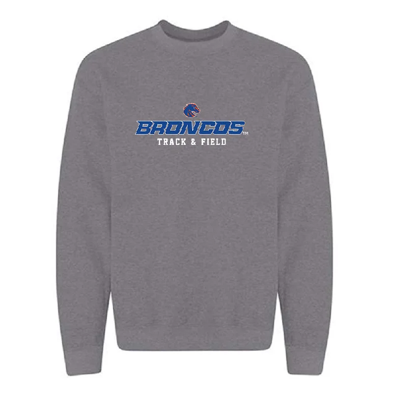Boise State - NCAA Women's Track & Field : Macy Marquardt - Classic Fashion Shersey Crewneck Sweatshirt Hoodie with Rolled Sleeves Casual Relaxed