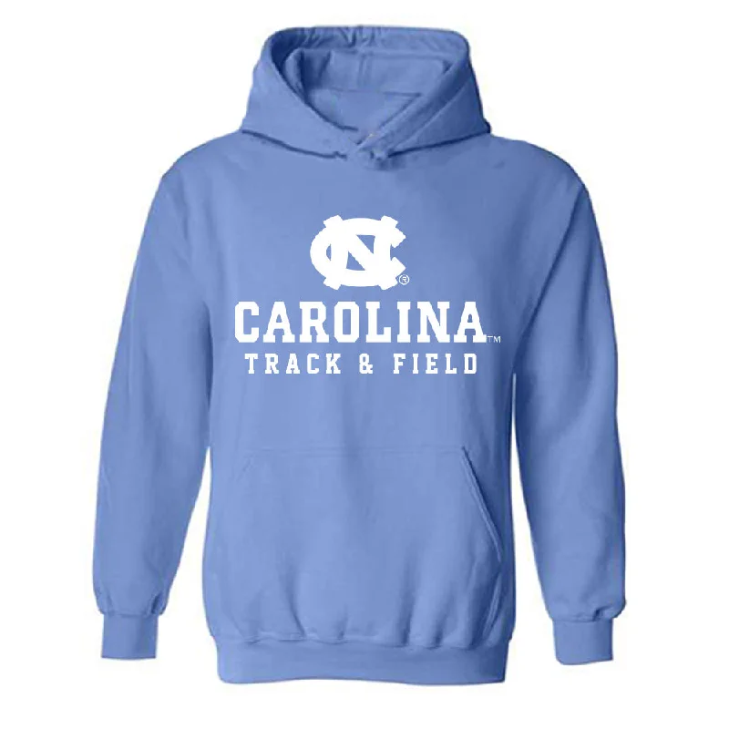 UNC - NCAA Women's Track & Field : Madelyn Kelley Kelley - Classic Shersey Hooded Sweatshirt Hoodie with Mock Neck Collared Structured UNC - NCAA Women's Track & Field : Madelyn Kelley Kelley - Classic Shersey Hooded Sweatshirt Hoodie with Mock Neck Collared Structured