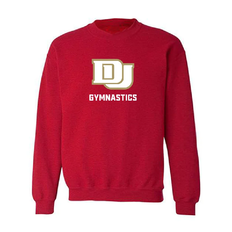 DU - NCAA Women's Gymnastics : Rosie Casali - Classic Shersey Crewneck Sweatshirt Hoodie with Belted Waist Structured Tailored DU - NCAA Women's Gymnastics : Rosie Casali - Classic Shersey Crewneck Sweatshirt Hoodie with Belted Waist Structured Tailored
