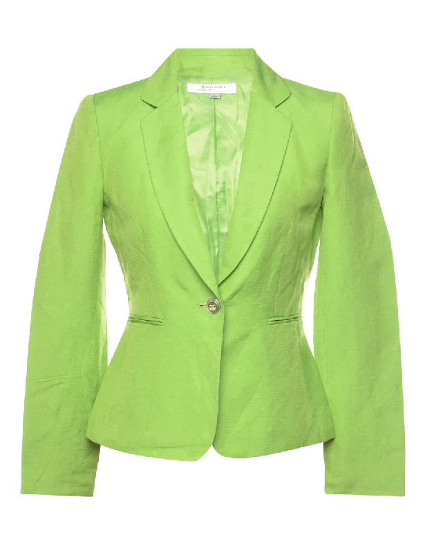 Lime Green Classic Blazer - S Women's Trendy Blazer