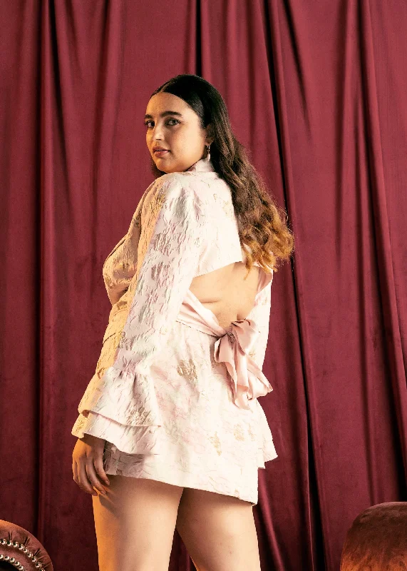 Blair Embroidered Jacquard Cutout Blazer Dress Women's Wedding Blazer