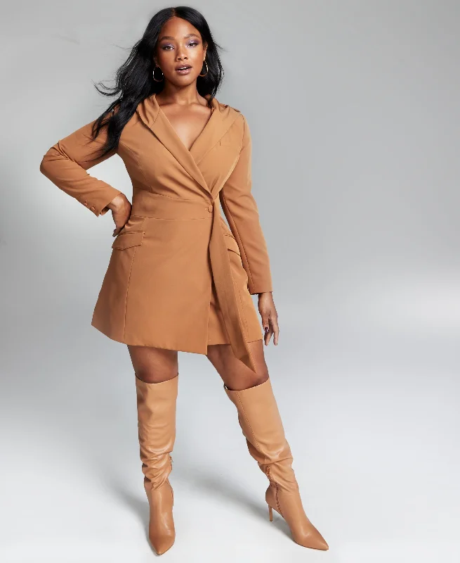 INC International Concepts Ade Samuel For Inc Womens Hooded Blazer Dress Women's Simple Blazer