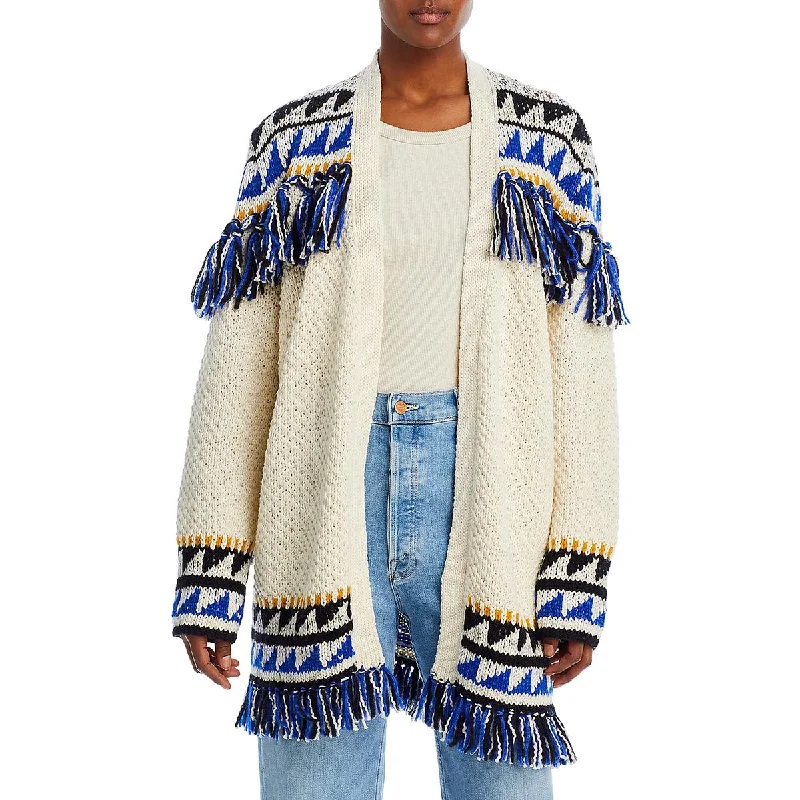 Mother Womens The Tassel Is Worth The Hassel Alpaca Blend Cardigan Sweater Terry Blend Velvet Blend Canvas Blend