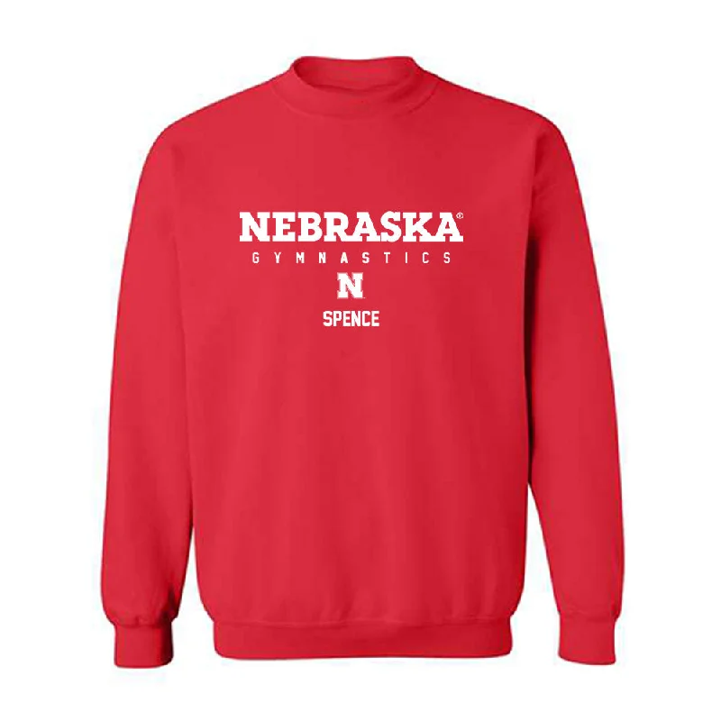 Nebraska - NCAA Women's Gymnastics : Emma Spence - Classic Shersey Crewneck Sweatshirt Hoodie with Turtle Neck Cozy Winter Nebraska - NCAA Women's Gymnastics : Emma Spence - Classic Shersey Crewneck Sweatshirt Hoodie with Turtle Neck Cozy Winter