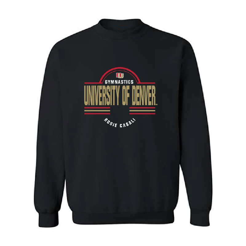 DU - NCAA Women's Gymnastics : Rosie Casali - Classic Fashion Shersey Crewneck Sweatshirt Hoodie with Drawstring Waist Adjustable Fitted DU - NCAA Women's Gymnastics : Rosie Casali - Classic Fashion Shersey Crewneck Sweatshirt Hoodie with Drawstring Waist Adjustable Fitted