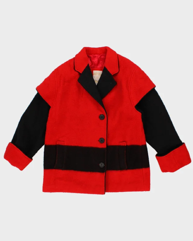 Vintage 50s Hudson's Bay Wool Coat - L Buttoned Toggled Snapped