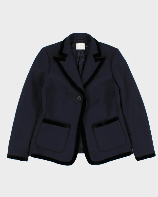 Sandro Velvet Detailed Blazer - S Women's Unique Blazer