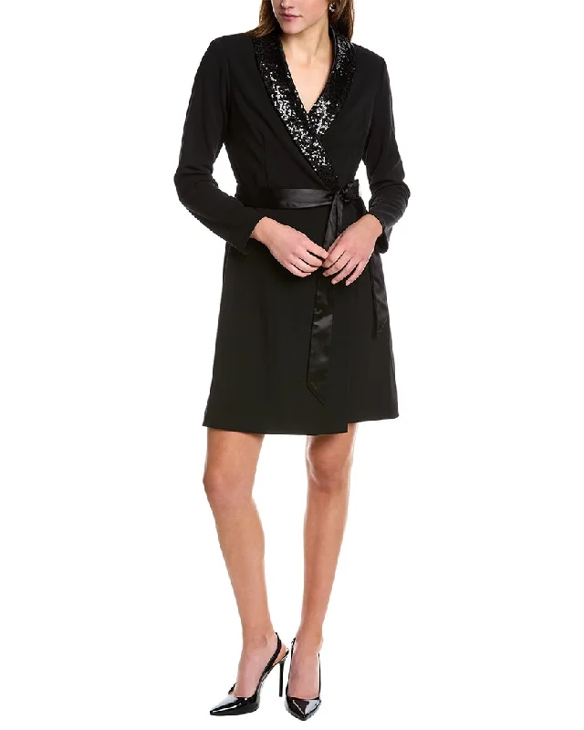 Adrianna Papell Faux Wrap Blazer Dress Women's Boutique Suit