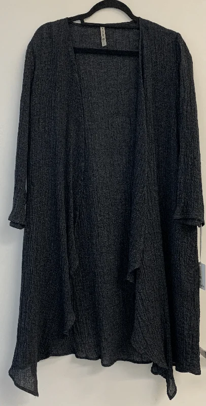 Khangura Black Pepper Long Cardigan #21021 Terry Terry Cloth Terry Knit