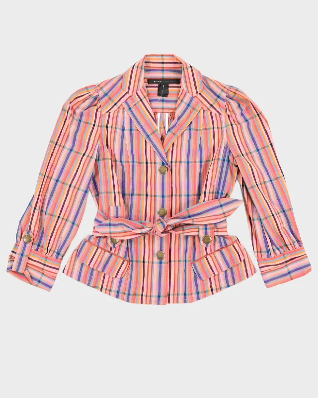 Y2K Marc Jacobs Striped Blazer - XS Cotton Blend Blazer