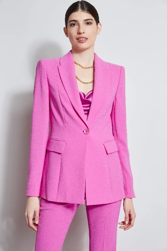 Single Button Blazer Women's Fashion Blazer
