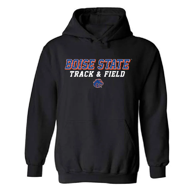 Boise State - NCAA Women's Track & Field : Nanette Novak - Classic Shersey Hooded Sweatshirt Hoodie with Sequins Glamorous Eye-catching Boise State - NCAA Women's Track & Field : Nanette Novak - Classic Shersey Hooded Sweatshirt Hoodie with Sequins Glamorous Eye-catching