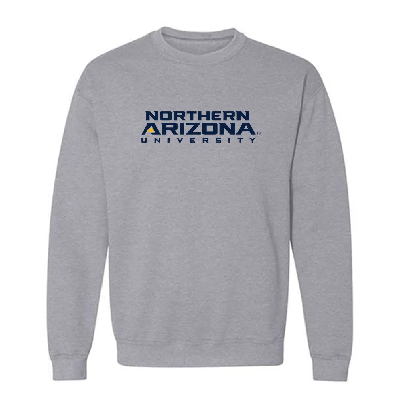 Northern Arizona - NCAA Women's Track & Field : Odessa Zentz - Kiss My Axe V2 Classic Shersey Crewneck Sweatshirt Hoodie with Button Placket Classic Preppy