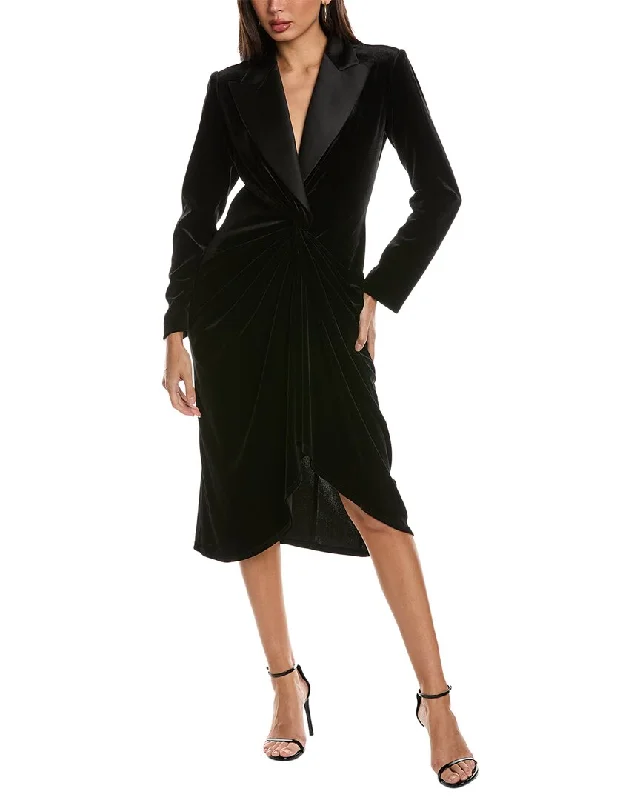 Tadashi Shoji Velvet Blazer Dress Women's Boutique Suit