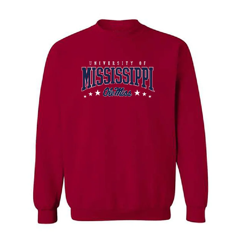 Ole Miss - NCAA Women's Track & Field : Kyla Mclaurin - Fashion Shersey Crewneck Sweatshirt Hoodie with Bell Sleeves Flared Feminine Ole Miss - NCAA Women's Track & Field : Kyla Mclaurin - Fashion Shersey Crewneck Sweatshirt Hoodie with Bell Sleeves Flared Feminine