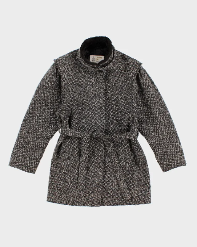 Vintage Women's London Fog Short Coat - M Jersey Tulle Batik