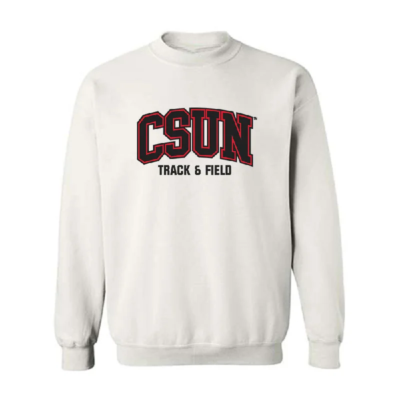 CSUN - NCAA Women's Track & Field : Naomi Sachs - Classic Shersey Crewneck Sweatshirt Hoodie with Raw Hem Edgy Unfinished CSUN - NCAA Women's Track & Field : Naomi Sachs - Classic Shersey Crewneck Sweatshirt Hoodie with Raw Hem Edgy Unfinished