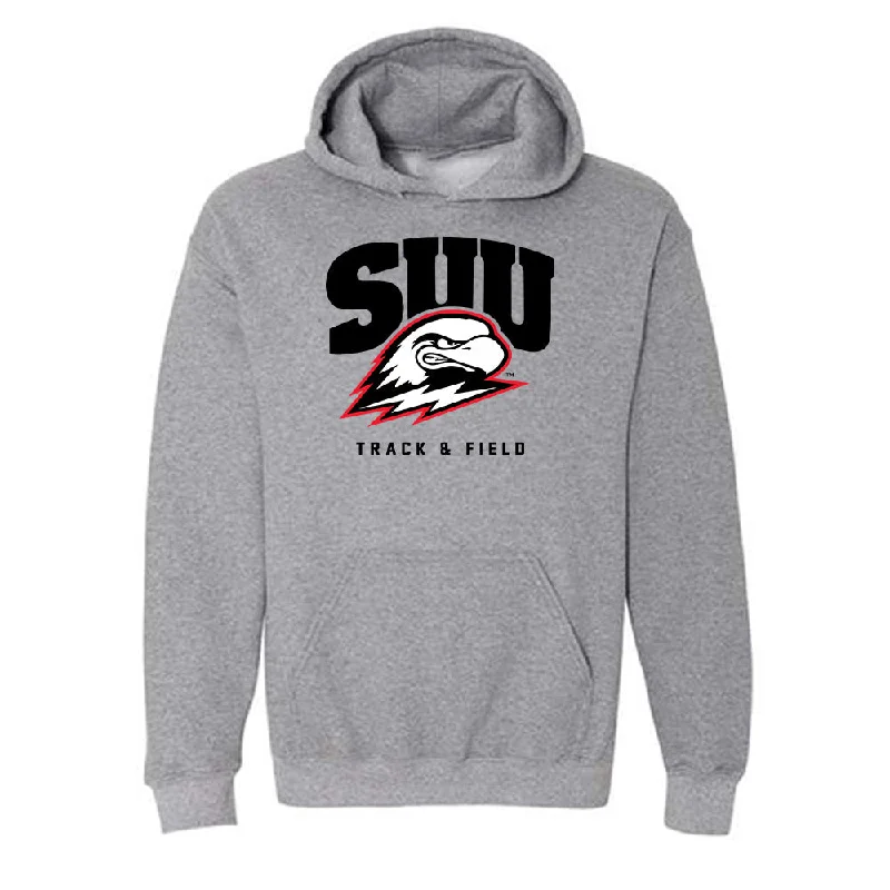 Southern Utah - NCAA Women's Track & Field : Quincy Esplin - Hooded Sweatshirt Hoodie with Reflective Safety Nightwear Southern Utah - NCAA Women's Track & Field : Quincy Esplin - Hooded Sweatshirt Hoodie with Reflective Safety Nightwear