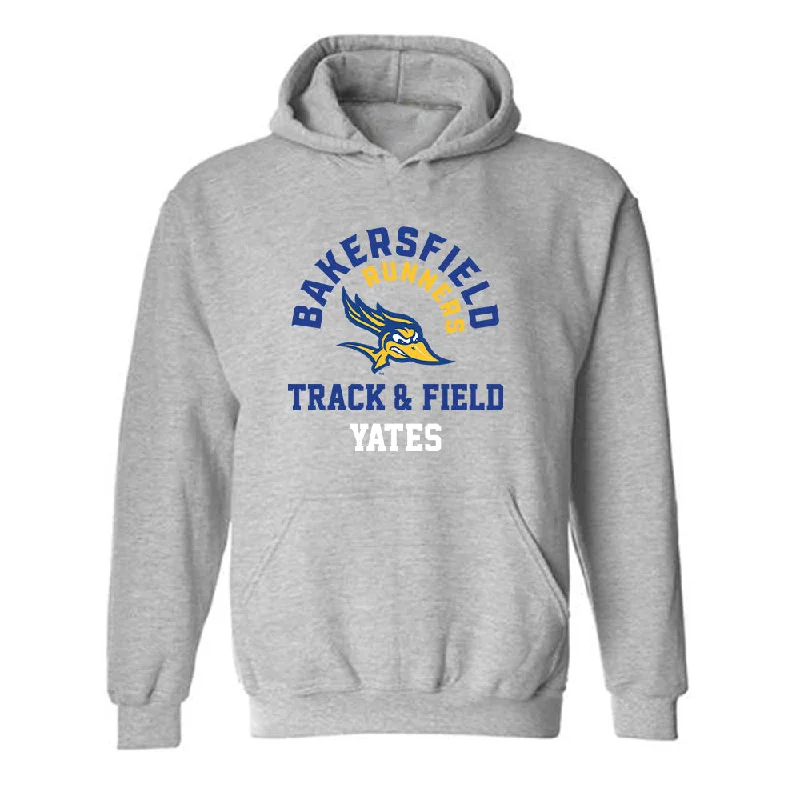 CSU Bakersfield - NCAA Women's Track & Field : Ariana Yates - Classic Fashion Shersey Hooded Sweatshirt Hoodie with Hem Fringe Bohemian Relaxed CSU Bakersfield - NCAA Women's Track & Field : Ariana Yates - Classic Fashion Shersey Hooded Sweatshirt Hoodie with Hem Fringe Bohemian Relaxed
