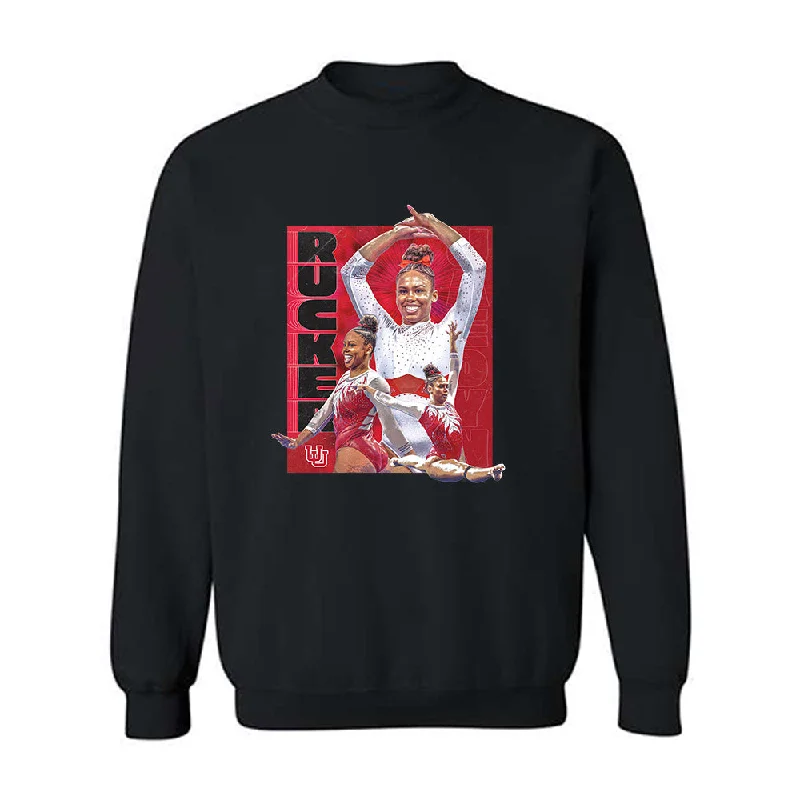 Utah - NCAA Women's Gymnastics : Jaedyn Rucker - Individual Player Collage Crewneck Sweatshirt Zip Hoodie Drawstring Kangaroo Pocket Utah - NCAA Women's Gymnastics : Jaedyn Rucker - Individual Player Collage Crewneck Sweatshirt Zip Hoodie Drawstring Kangaroo Pocket