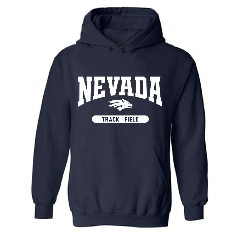 Nevada - NCAA Women's Track & Field : Meekness Dogonyaro - Classic Shersey Hooded Sweatshirt Hoodie with Tied Waist Feminine Flattering Nevada - NCAA Women's Track & Field : Meekness Dogonyaro - Classic Shersey Hooded Sweatshirt Hoodie with Tied Waist Feminine Flattering