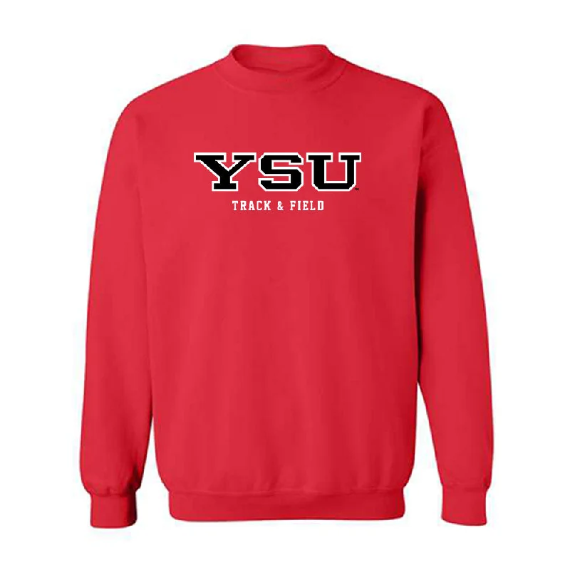 Youngstown State - NCAA Women's Track & Field : Kaitlyn Eger - Classic Shersey Crewneck Sweatshirt Hoodie with Hidden Zipper Minimalist Clean Youngstown State - NCAA Women's Track & Field : Kaitlyn Eger - Classic Shersey Crewneck Sweatshirt Hoodie with Hidden Zipper Minimalist Clean
