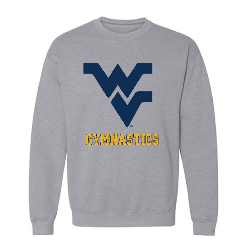 West Virginia - NCAA Women's Gymnastics : Emma Wehry - Fashion Shersey Crewneck Sweatshirt Hoodie with Rhinestones Sparkly Elegant West Virginia - NCAA Women's Gymnastics : Emma Wehry - Fashion Shersey Crewneck Sweatshirt Hoodie with Rhinestones Sparkly Elegant