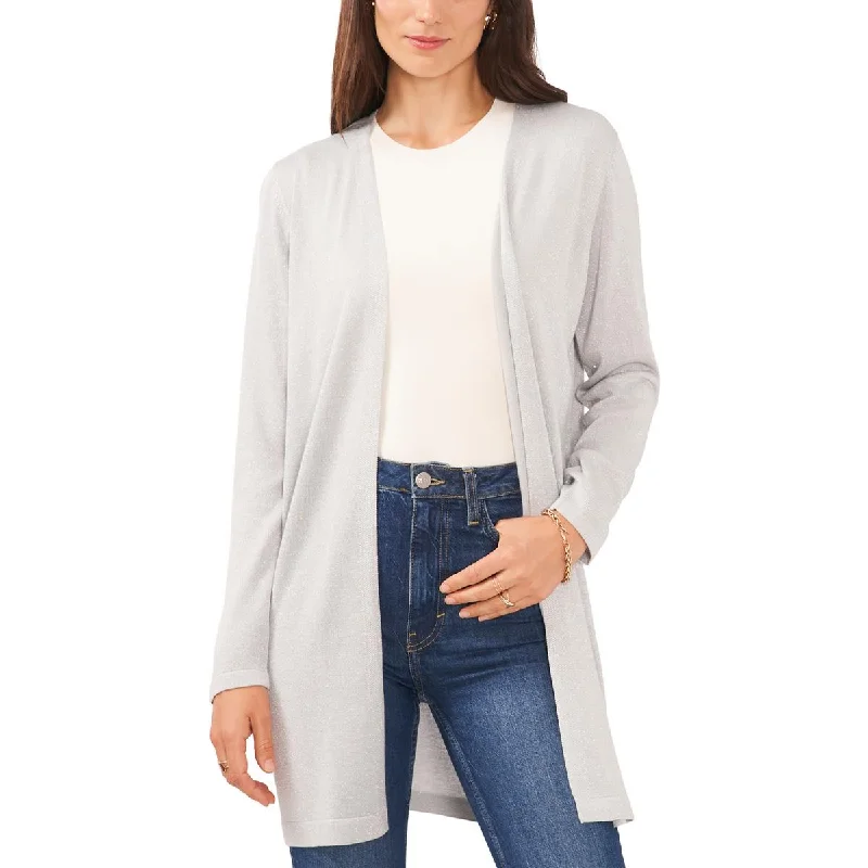 Sam and Jess Womens Shine Open Front Cardigan Sweater Velvet Chenille Corduroy