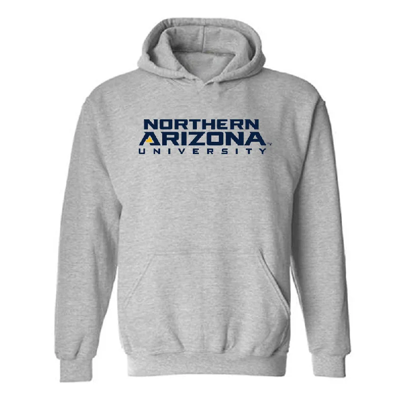 Northern Arizona - NCAA Women's Track & Field : Odessa Zentz - Kiss My Axe V2 Classic Shersey Hooded Sweatshirt Hoodie with Turtle Neck Cozy Winter