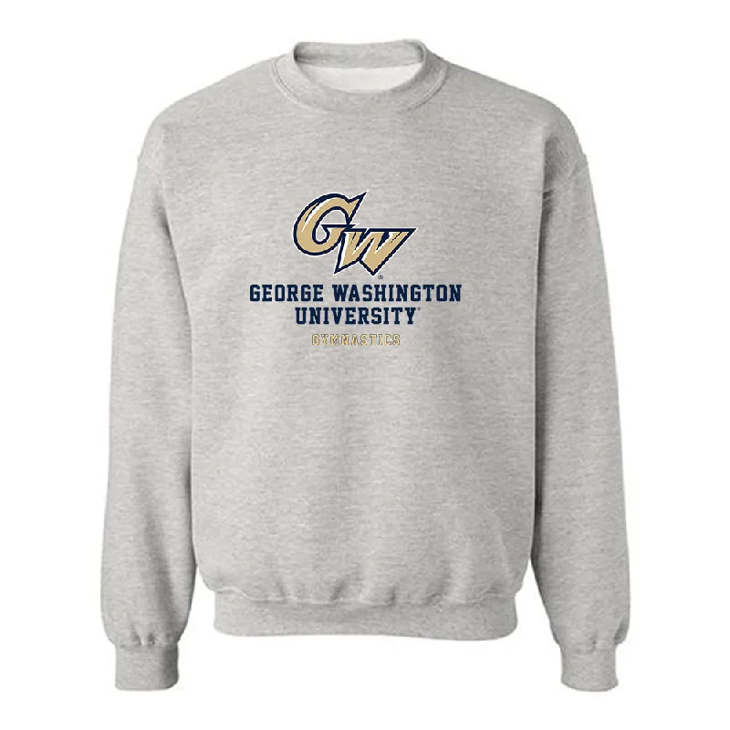 GWU - NCAA Women's Gymnastics : Maya Peters - Classic Fashion Shersey Crewneck Sweatshirt Hoodie with Metallic Shiny Futuristic GWU - NCAA Women's Gymnastics : Maya Peters - Classic Fashion Shersey Crewneck Sweatshirt Hoodie with Metallic Shiny Futuristic