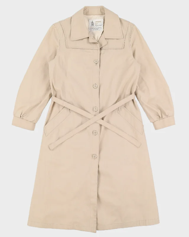 Vintage 70s London Fog Beige Women's Coat - S/M Coat Overcoat Trench Coat