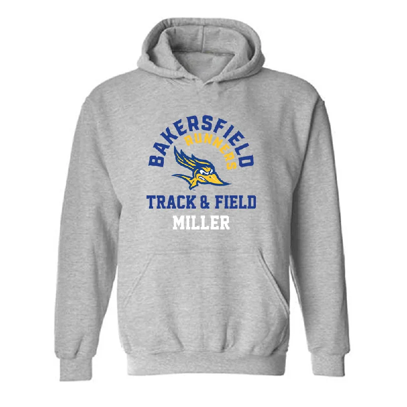 CSU Bakersfield - NCAA Women's Track & Field : Ivy Miller - Classic Fashion Shersey Hooded Sweatshirt Hoodie with Hem Contrast Bold Stylish CSU Bakersfield - NCAA Women's Track & Field : Ivy Miller - Classic Fashion Shersey Hooded Sweatshirt Hoodie with Hem Contrast Bold Stylish